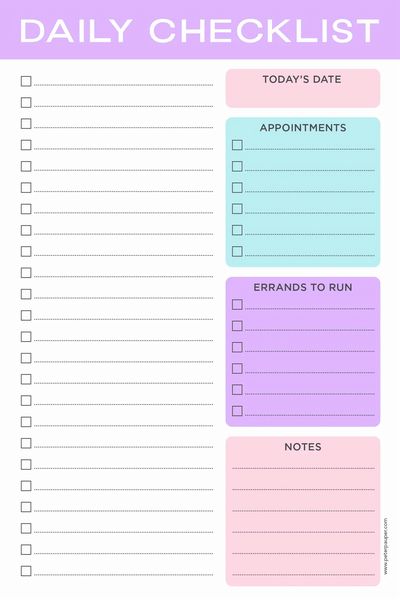 Peter Pauper Pastel Daily Note Pad